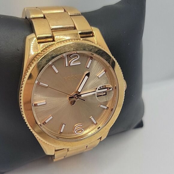 Fossil Boyfriend ES3587 Women's Stainless Steel Analog Dial Quartz Watch DE78 - Picture 3 of 10